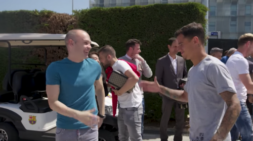 Emotivo video con el “detrás de cámaras” de la despedida de Iniesta