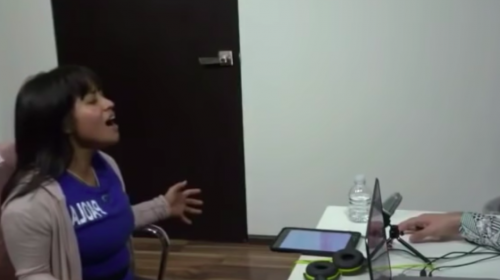 As&iacute; es el intenso ensayo de Paola para su concierto en La Academia