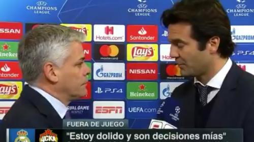 Solari deja una entrevista en vivo cuando le preguntan por Navas