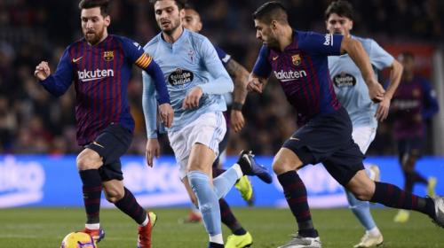 Messi alcanza el primer récord de este sábado ante el Celta