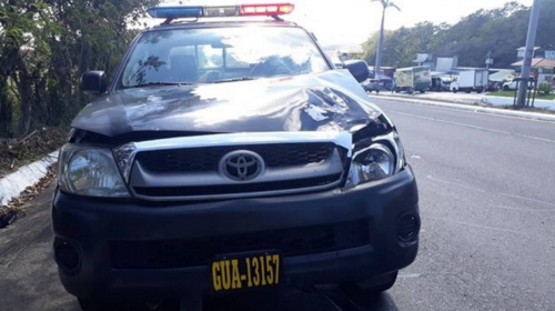 Ciclista muere en accidente que involucra autopatrulla de la PNC