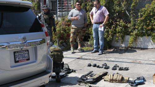 Este es el arsenal que llevaba el narcotraficante capturado en zona 14