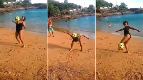 La abuela brasile&ntilde;a que hace malabares con la pelota