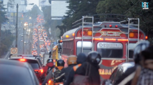 #VivirEnElTráfico Carretera a El Salvador y el tráfico que no avanza