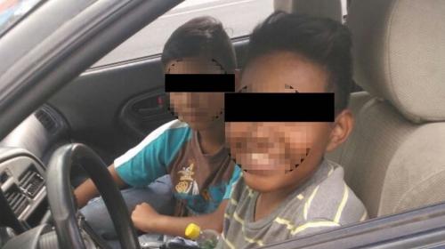 PMT detiene a un niño que conducía un vehículo en ruta al Atlántico