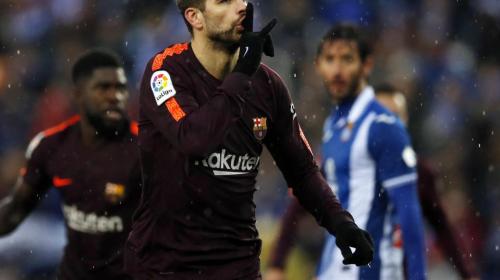 La raz&oacute;n del pol&eacute;mico festejo de Piqu&eacute; tras anotarle al Espanyol 