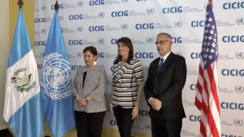 Así recibieron Iván Velásquez y Thelma Aldana a Nikki Haley