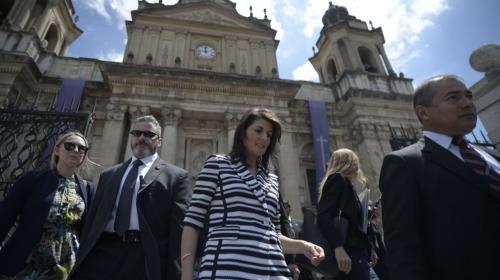 Esto hablaron Jimmy Morales y Nikki Haley, embajadora de EE.UU.