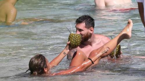 Tras la eliminación de Rusia 2018, Messi se refugió en el Caribe
