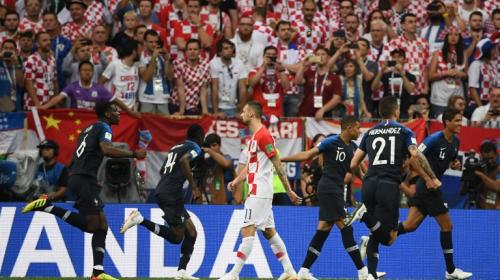Francia se adelantó en el marcador, pero Croacia igualó el marcador