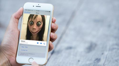 La historia detr&aacute;s del terror de Momo en WhatsApp 