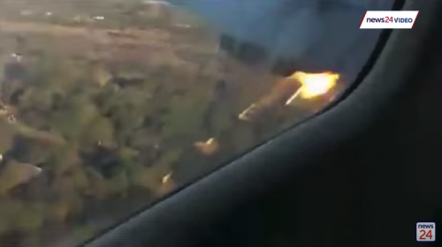 Pasajero graba el momento en que el avión en el que viaja se estrella