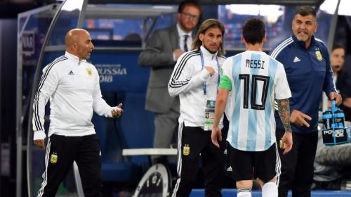 As&iacute; fue la fuerte discusi&oacute;n entre Messi y Sampaoli durante el Mundial