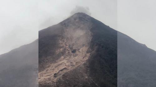 #Ojo502 ¿Se formó otro cráter en el Volcán de Fuego? Falso