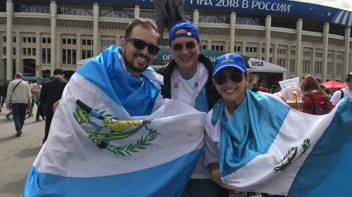 Los guatemaltecos que viven la fiesta del fútbol en Rusia 2018