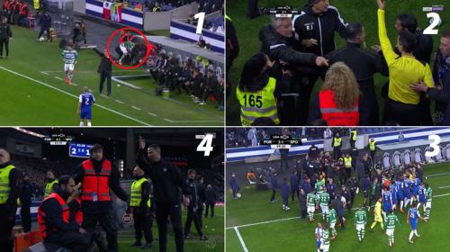 Ins&oacute;lito: el &aacute;rbitro usa el VAR para expulsar a los param&eacute;dicos