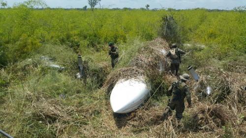Encuentran narcoavioneta escondida en la frontera con M&eacute;xico