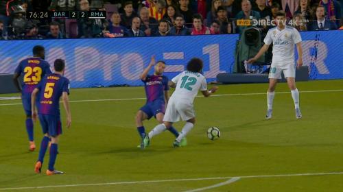 Este fue el penal que no le marcaron al Real Madrid en el Clásico