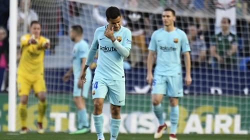 ¡Alerta! Barcelona pierde al medio tiempo y pone en riesgo el invicto