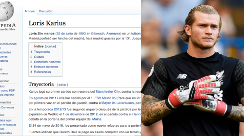 No solo "memes", hasta Wilkipedia se burla del portero de Liverpool