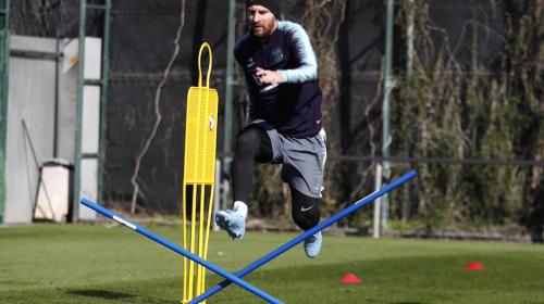 ¡Volvió Messi! Mira el golazo que hizo en la práctica del Barça