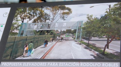 La novedosa estación del Transmetro en el Anillo Periférico