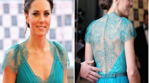 Kate inquieta a la realeza por sus escotes y transparencias