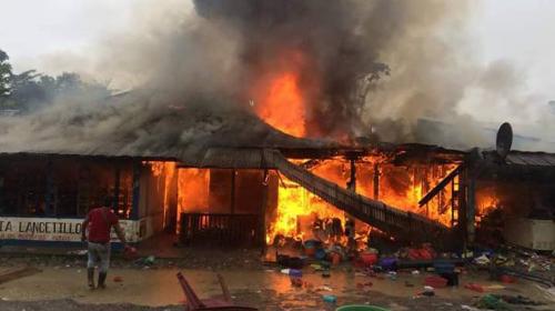 El impresionante video del incendio de coheter&iacute;a en Quich&eacute; 