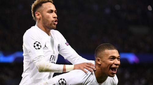 Neymar y Mbappé estrenan festejo en el triunfo del PSG 