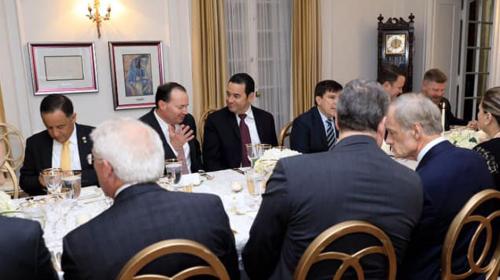 El mensaje de Jimmy Morales tras varias reuniones en Washington