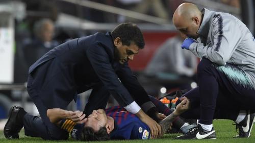 &iexcl;Terrible golpe! Lionel Messi abandona por lesi&oacute;n