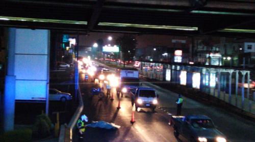 Accidente deja un peatón muerto en la Aguilar Batres 