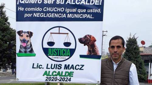 "He comido chucho", la peculiar campaña de candidato en Cobán