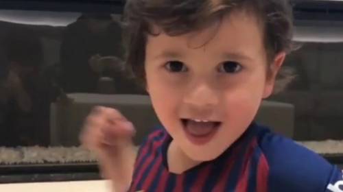 Mateo Messi lo hace de nuevo y rompe las redes por foto familiar