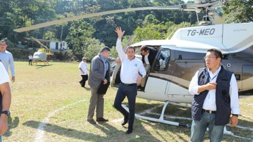 Jimmy Morales utilizó helicóptero de Mario Estrada 