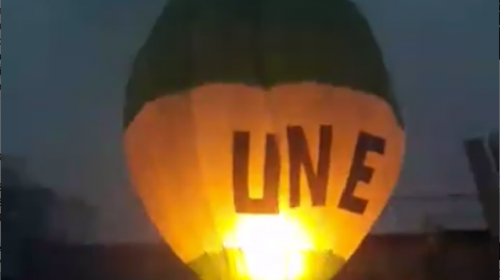 UNE utiliza globo como el que provocó incendio en Antigua