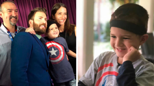 Chris Evans hace realidad el sue&ntilde;o de peque&ntilde;a v&iacute;ctima de c&aacute;ncer