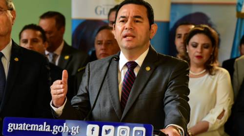 La "&uacute;nica meta" que Jimmy Morales dice que no cumpli&oacute;