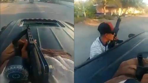 Narcos se pasean por la calles en una ciudad de M&eacute;xico