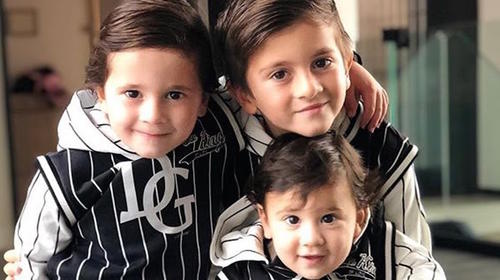 ¿Dónde está Mateo? Ciro y Thiago Messi se lucen en la piscina