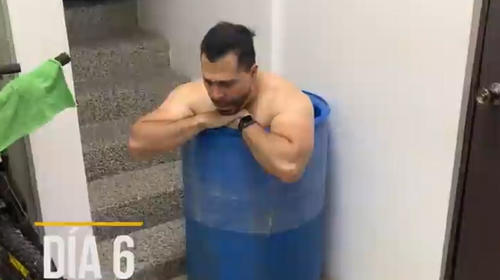 Neto Bran y su ba&ntilde;o de hielo invaden las redes con "memes"