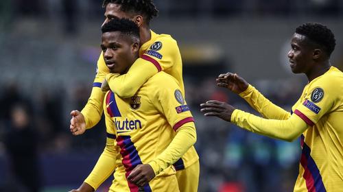 Ansu Fati hace olvidar a Messi con golazo ante el Inter de Milán