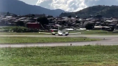 Impresionante video de aterrizaje de emergencia en Costa Rica