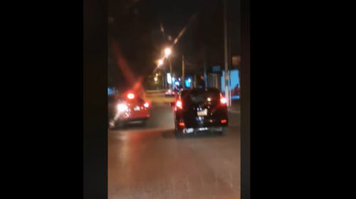 &iexcl;A punto de chocar! Graban a conductor ebrio en San Crist&oacute;bal