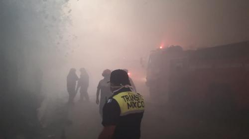 Impresionantes imágenes de incendio forestal en Mixco