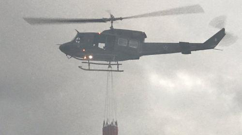 ¿Por qué los helicópteros no lanzaron agua para apagar incendio?