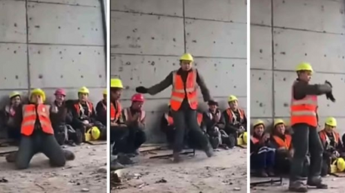 ¿Michael, eres tú? Constructor imita al Rey del Pop y se viraliza