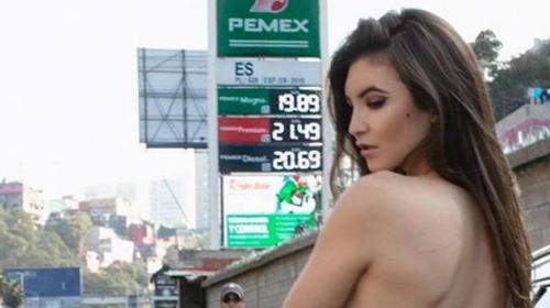 Mujer se desnud&oacute; mientras hac&iacute;a fila en una gasolinera 