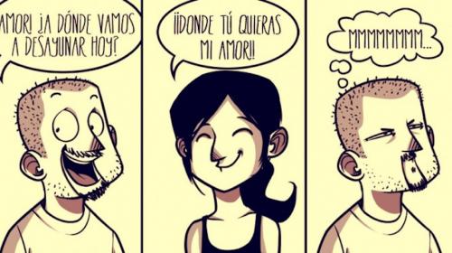 La vida en pareja reflejada en divertidas ilustraciones