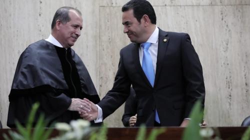 Jimmy Morales se reuni&oacute; y almorz&oacute; con el presidente de la CSJ
